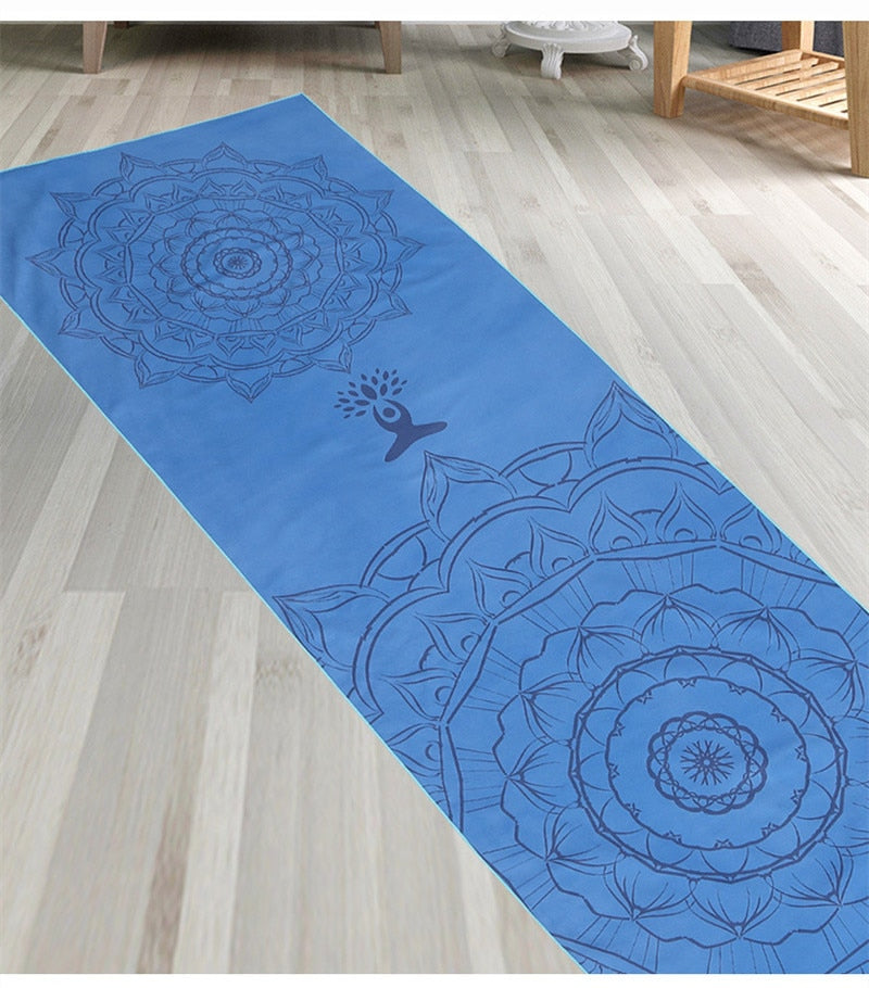 Hot Yoga Mat Towel. Non Slip Mat Cover Towel- The India Collection. WickedYo.